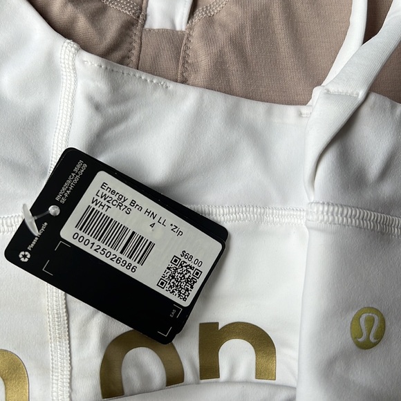 NWT Lululemon Energy Bra High Neck Long Line Zip - Picture 4 of 4